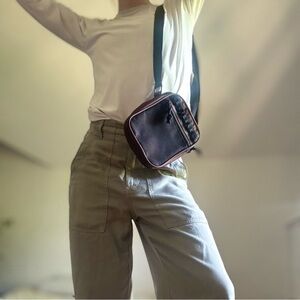 Gorpcore Aubergine Hiking Crossbody Bag Unisex